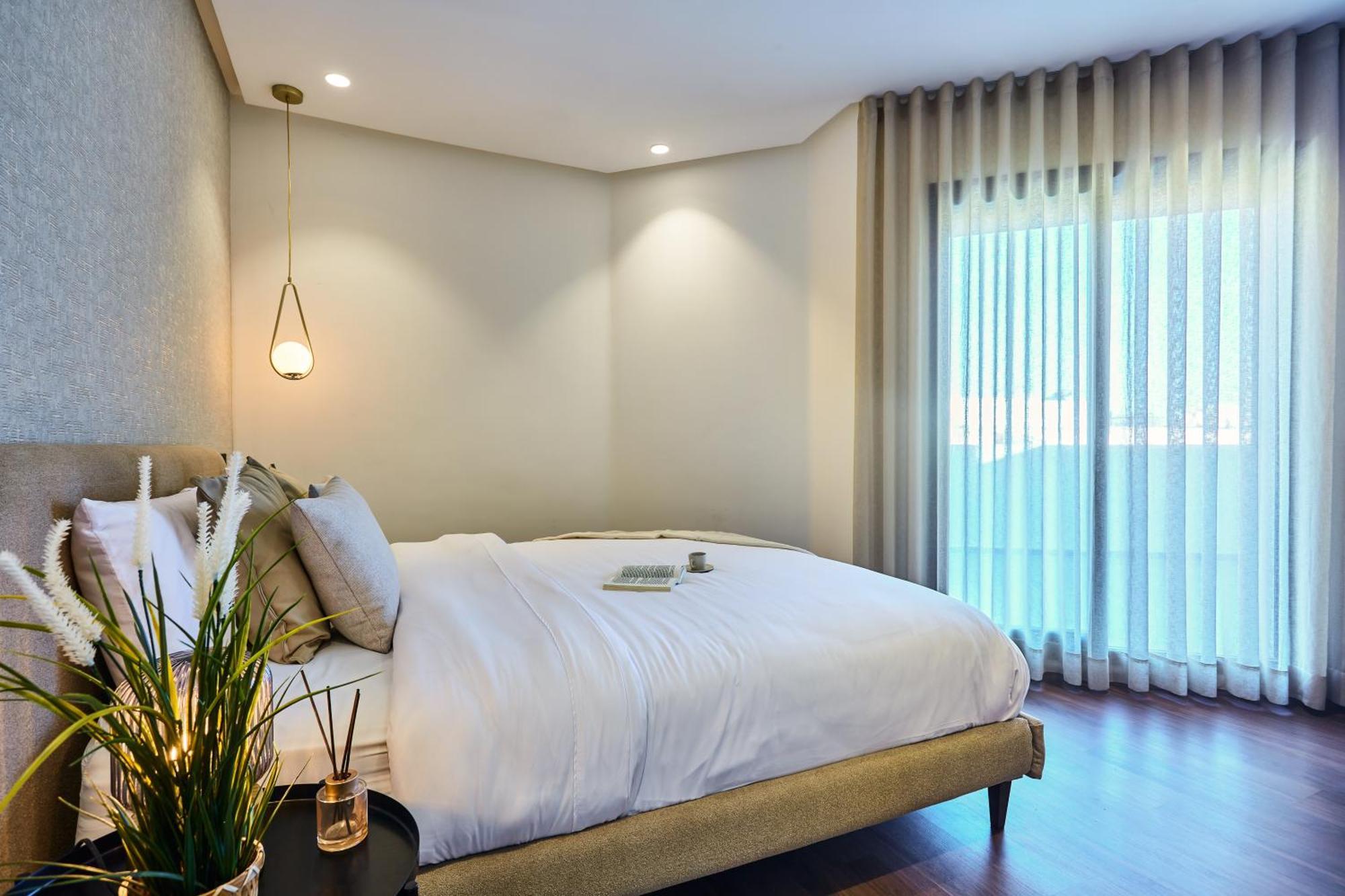 Ferienwohnung Sleek And Modern 2-Bed Unit In Downtown Casa Casablanca Exterior foto